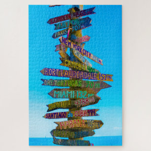 Wir Liebe Florida Sign Posts Puzzle