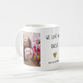 Wir Liebe für Sie Onkel 2 FotoCollage   Kaffeetasse