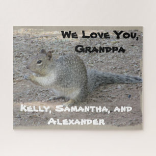 Wir Liebe Grandpa Gray Eichhörnchen Outdoor Gramps Puzzle