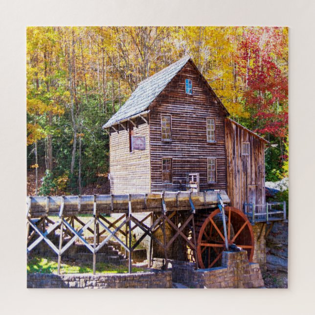 Wir Liebe Grist Mill West Virginia. Puzzle (Vertikal)