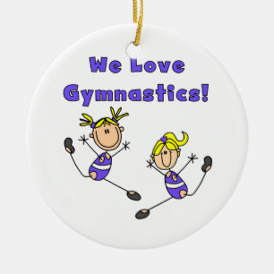 Wir Liebe Gymnastik Keramikornament