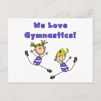 Wir Liebe Gymnastik Tshirts und Geschenke Postkarte