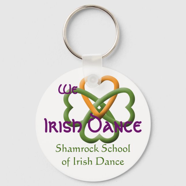Wir Liebe Irish Dance Schlüsselanhänger (Vorderseite)
