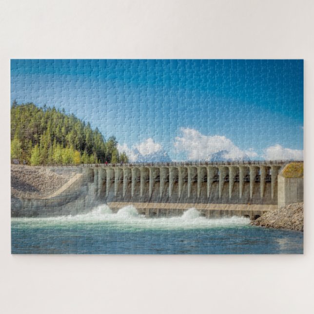 Wir Liebe Jackson Lake Wyoming Puzzle (Horizontal)