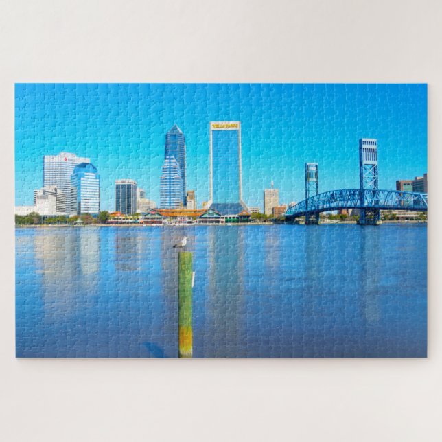 Wir Liebe Jacksonville in Florida Puzzle (Horizontal)