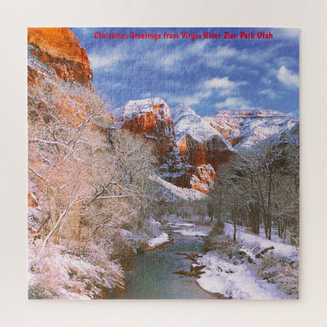 Wir Liebe Jungfrau Fluss Zion Park Utah Jigsaw Puz Puzzle (Vertikal)