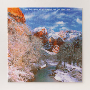 Wir Liebe Jungfrau Fluss Zion Park Utah Jigsaw Puz Puzzle