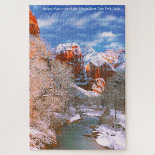 Wir Liebe Jungfrau Fluss Zion Park Utah Jigsaw Puz Puzzle