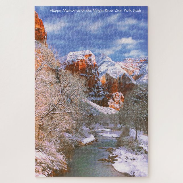 Wir Liebe Jungfrau Fluss Zion Park Utah Jigsaw Puz Puzzle (Vertikal)