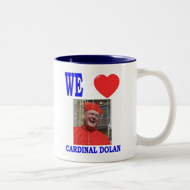 WIR LIEBE-KARDINAL DOLAN ZWEIFARBIGE TASSE (Rechts)