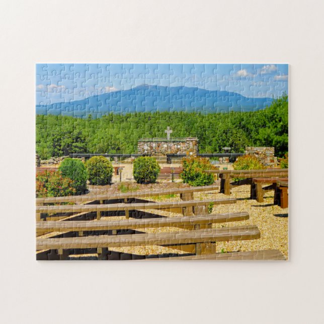 Wir Liebe Kathedrale der Pines New Hampshire Puzzle (Horizontal)