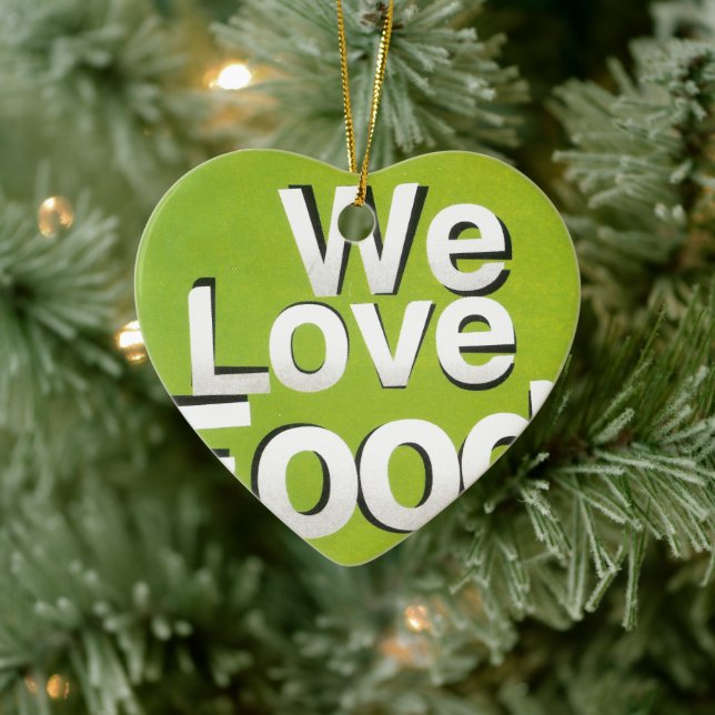 Wir Liebe Keramik Ornament (Baum)