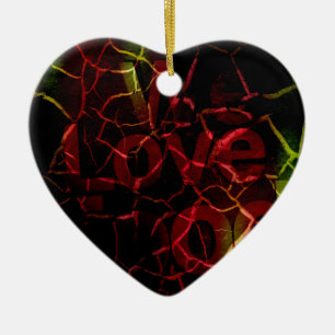 Wir Liebe Keramikornament