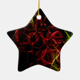 Wir Liebe Keramikornament