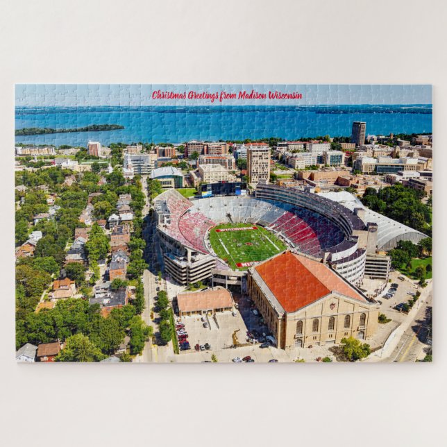 Wir Liebe Madison Wisconsin. Jigsaw Puzzle (Horizontal)