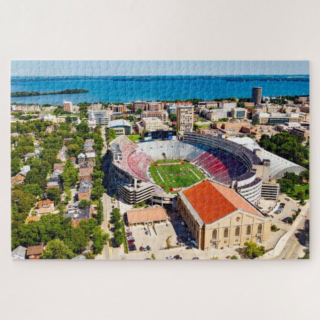Wir Liebe Madison Wisconsin. Puzzle (Horizontal)
