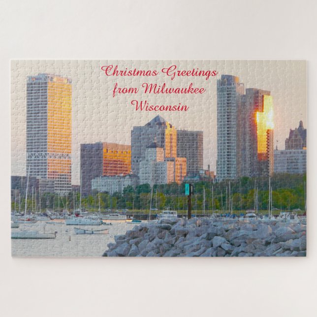 Wir Liebe Milwaukee Wisconsin. Jigsaw Puzzle (Horizontal)