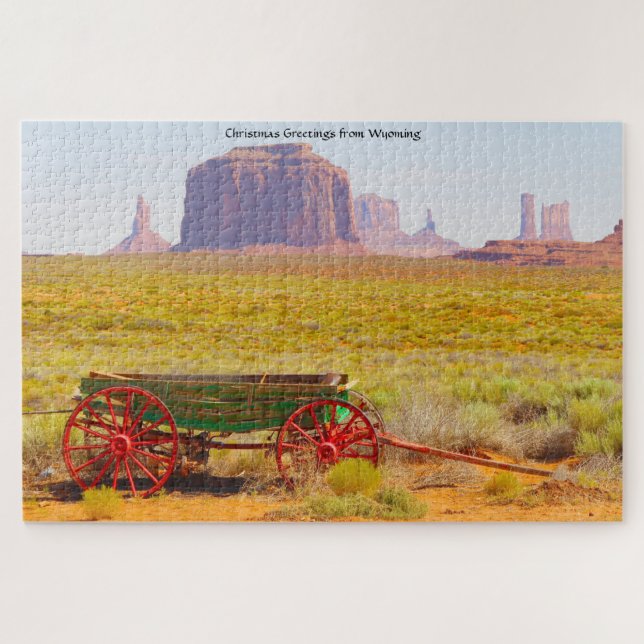 Wir Liebe Monument Valley Wyoming. Jigsaw Puzzle (Horizontal)