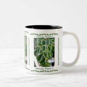 Wir Liebe Moringa! Zweifarbige Tasse