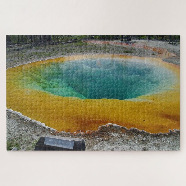 Wir Liebe Morning Glory Pool Wyoming Puzzle (Horizontal)
