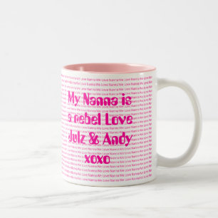 Wir Liebe Nanna Zweifarbige Tasse