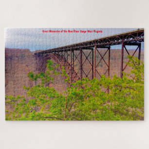 Wir Liebe New River Gorge West Virginia. Jigsaw Pu Puzzle