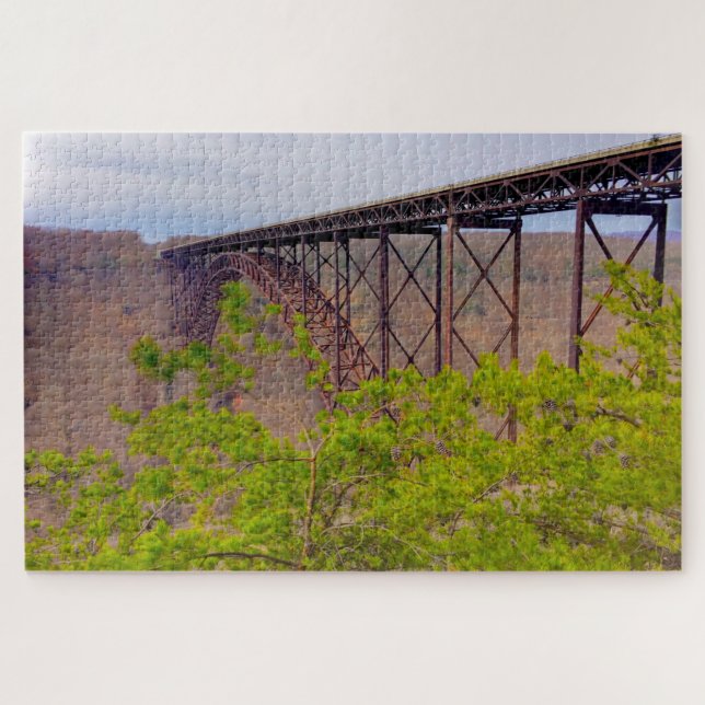 Wir Liebe New River Gorge West Virginia. Puzzle (Horizontal)