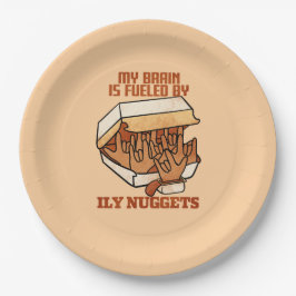 Wir Liebe Nuggets - Nugget Liebe - ASL ILY Obsessi Pappteller