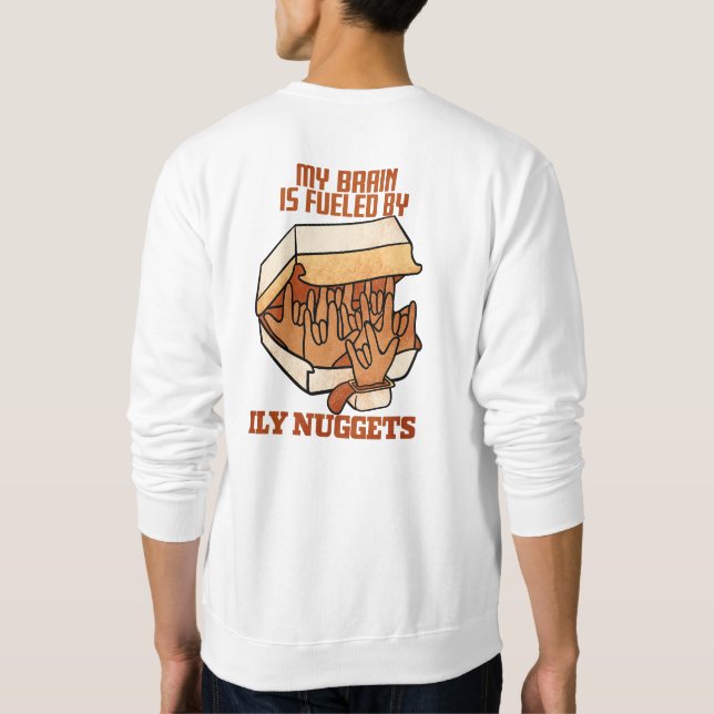 Wir Liebe Nuggets - Nugget Liebe - ASL ILY Obsessi Sweatshirt (Rückseite)