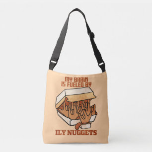 Wir Liebe Nuggets - Nugget Liebe - ASL ILY Obsessi Tragetaschen Mit Langen Trägern