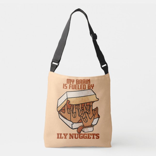 Wir Liebe Nuggets - Nugget Liebe - ASL ILY Obsessi Tragetaschen Mit Langen Trägern (Vorderseite)