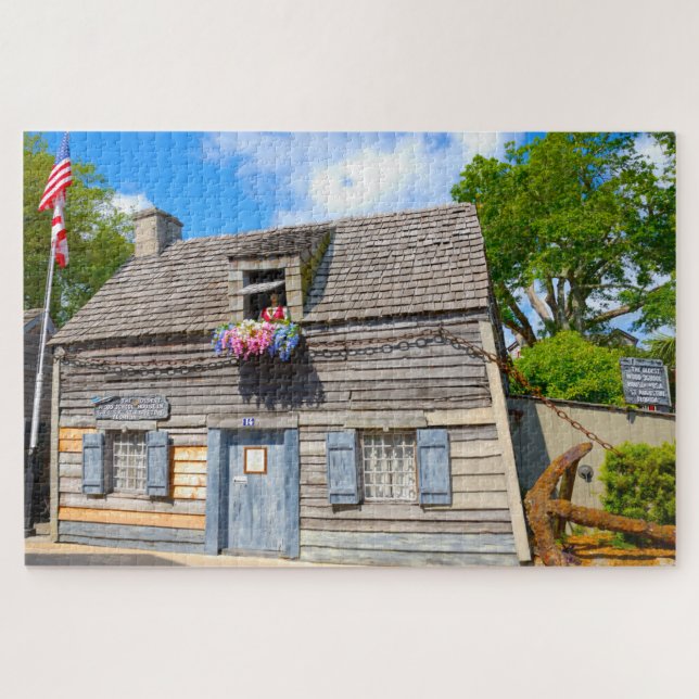 Wir Liebe Old School House St. Augustine Florida Puzzle (Horizontal)