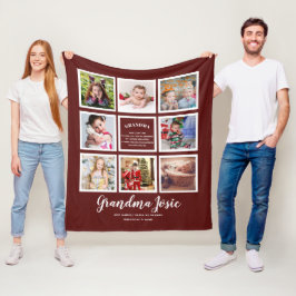Wir Liebe Oma FotoCollage kundenspezifisch Fleecedecke