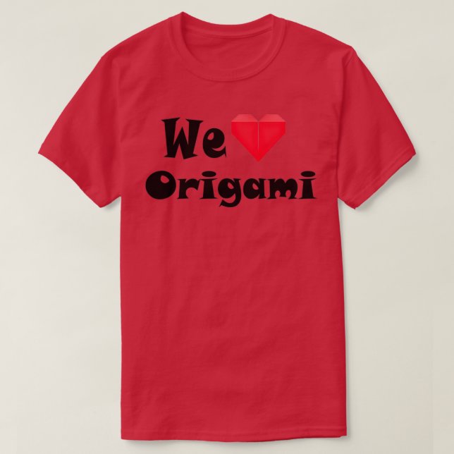 Wir Liebe Origami T-Shirt (Design vorne)