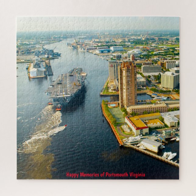 Wir Liebe Portsmouth Virginia. Jigsaw Puzzle (Vertikal)