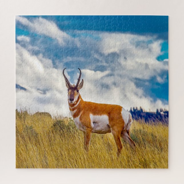 Wir Liebe Prong Horn Deer Wyoming. Puzzle (Vertikal)