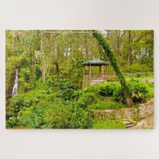 Wir Liebe Regenbogenfedern in Florida Jigsaw Puzzl Puzzle (Horizontal)