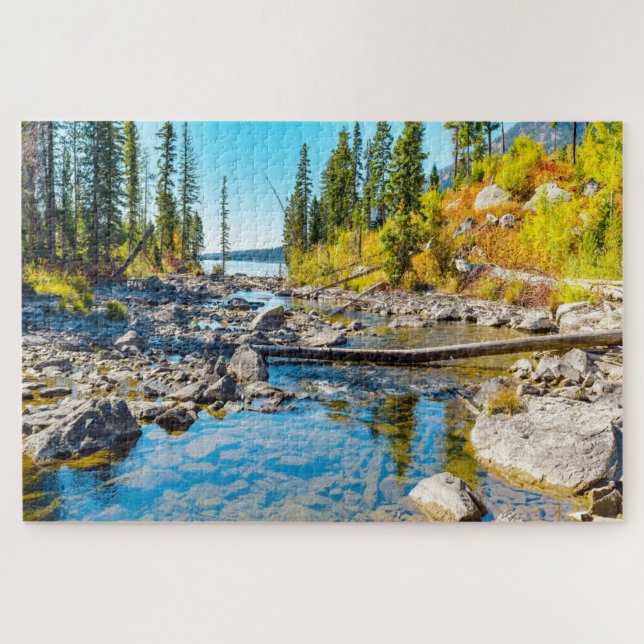 Wir Liebe Ruhe See Wyoming. Puzzle (Horizontal)