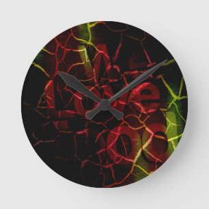 Wir Liebe Runde Wanduhr