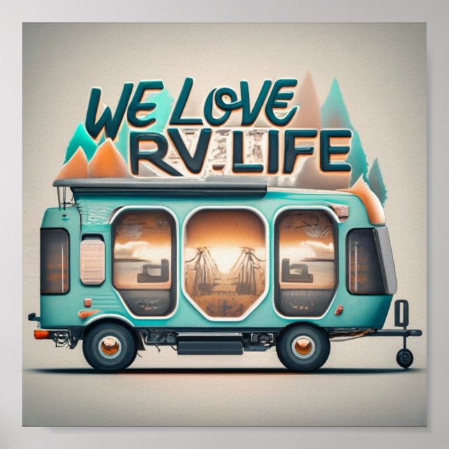 Wir Liebe RV Life Poster (Vorne)
