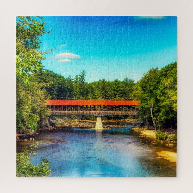 Wir Liebe Saco River New Hampshire Puzzle (Vertikal)