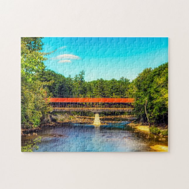 Wir Liebe Saco River New Hampshire Puzzle (Horizontal)