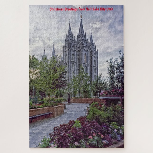 Wir Liebe Salt Lake City Utah Jigsaw Puzzle (Vertikal)