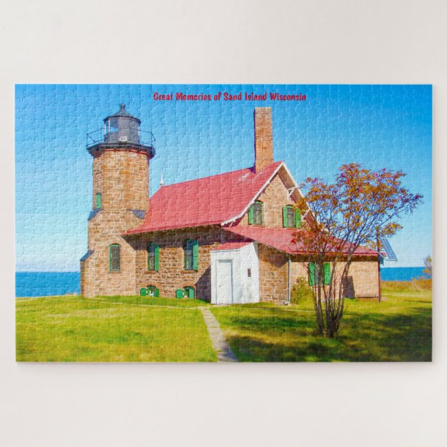 Wir Liebe Sand Island Wisconsin. Jigsaw Puzzle (Horizontal)