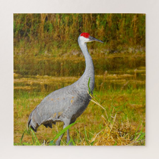 Wir Liebe Sandhill Cranes in Florida Puzzle (Vertikal)
