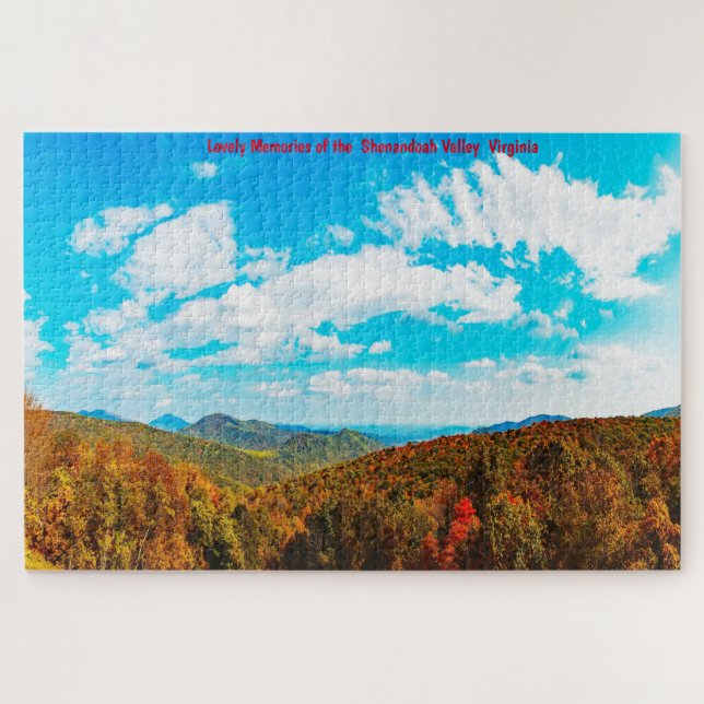 Wir Liebe Shenandoah Valley Virginia. Jigsaw Puzzl Puzzle (Horizontal)