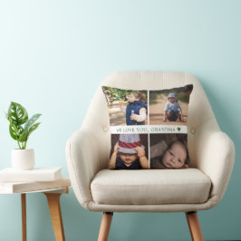Wir Liebe Sie 4 FotoCollage Personalisiert Kissen