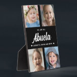 Wir Liebe Sie Abuela Familie halten Foto Collage Fotoplatte<br><div class="desc">Erstellen Sie mit Ihren Lieblingsfamilienfotos ein besonderes Geschenk. Diese moderne Foto-Collage enthält 4 wertvolle Bilder ihrer Enkel. Der gesamte Text ist bearbeitbar. Ja,  es ist das perfekte Geschenk für den Muttertag,  aber jede Großmutter würde das auch an ihrem Geburtstag oder als Weihnachtsgeschenk erhalten.</div>