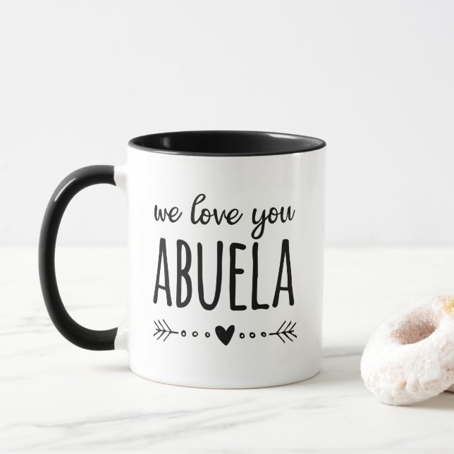 Wir Liebe Sie Abuela Tasse (Mit Donut)