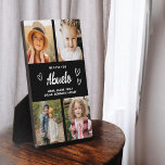 Wir Liebe Sie Abuelo Moderne FotoCollage Fotoplatte<br><div class="desc">Die Abuelo We Liebe You Heart Modern Foto Collage Plaque ist ein berührendes und personalisiertes Geschenk, das Ihre Liebe für Ihren Großvater zeigt. Diese hübsch gestaltete Gedenktafel besticht durch eine herzförmige Collage aus Foto, mit der Sie Ihre Lieblingsfamilienfotos in einem modernen und stilvollen Layout hinzufügen können. Die herzliche "Wir Liebe...</div>